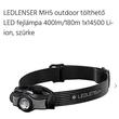 LED LENSER MH5 outdoor tölthető LED fejlámpa szürke MH5-502147
