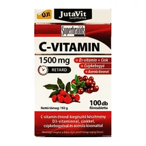 JutaVit C-Vitamin 1500mg +csipkebogyó +Acerola kivonat + D3 vitamin + Cink,