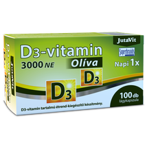 JutaVit D3-vitamin 3000NE (75µg) Olíva lágykapszula 100db