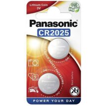 Panasonic CR2025L/2BP lítium gombelem (2 db / bliszter) CR2025-2B-PAN