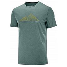 Salomon Agile Graphic Tee (ferfi) futofelso (zold) LC1287300
