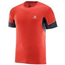 Salomon Agile SS Tee rovid ujju (féerfi) futopolo (piros) L40210000