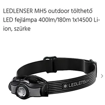 LEDLENSER MH5 outdoor tölthető LED fejlámpa MH5-501598 (kiegeszitok)