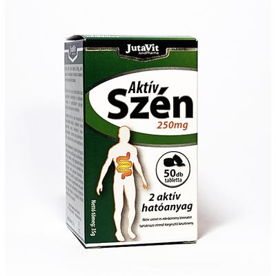 JutaVit Aktív Szén tabletta 250mg, 50db