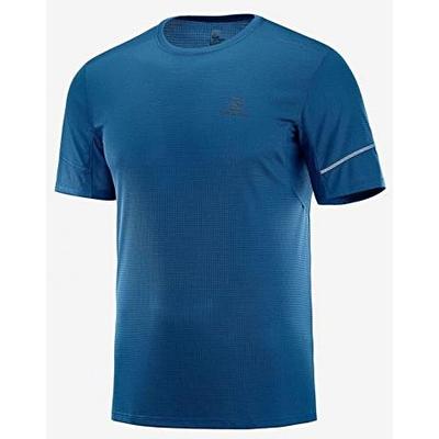Salomon Agile SS Tee rövid ujjú (ferfi) futopolo (sotetkek) LC1099900