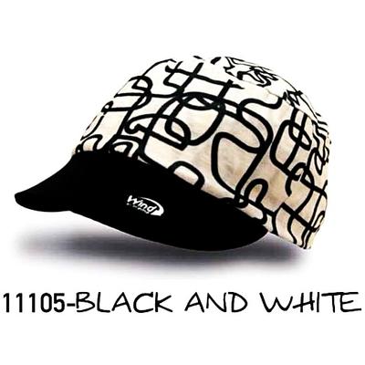 WDX uv szűrős, black &amp; white mintás futósapka 11105
