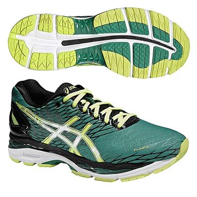 Asics Gel Nimbus 18 (férfi) futócipő (zöld-sárga-fekete) T600N-8807