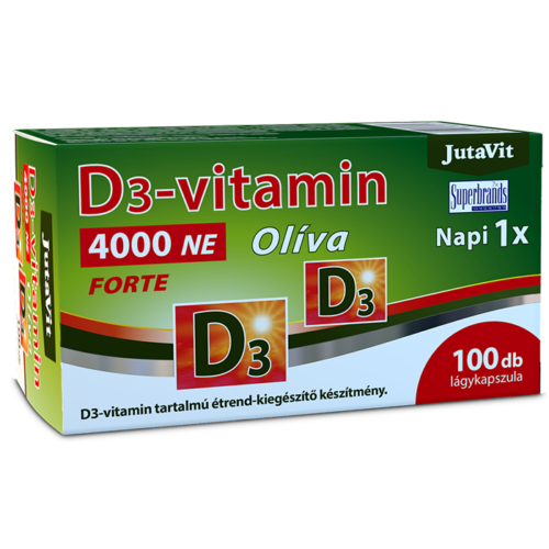  JutaVit D3-vitamin 4000NE (100µg) Olíva Forte 100db