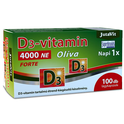  JutaVit D3-vitamin 4000NE (100µg) Olíva Forte 100db