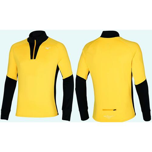 Mizuno Warmalite férfi téli futófelső sárga-fekete J2GC251149
