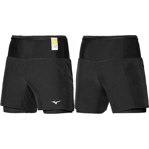  Mizuno körzsebes férfi, 2 in 1 rövid futódrág J2GB157509 