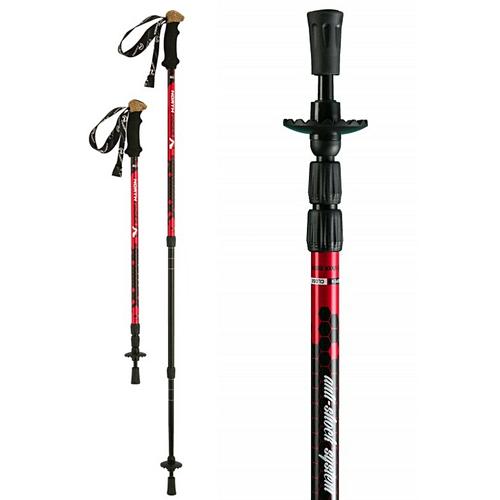 Northfinder teleszkópos alu. túrabot AC-3002OR 360red