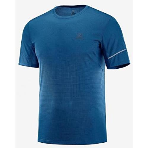 Salomon Agile SS Tee rövid ujjú (ferfi) futopolo (sotetkek) LC1099900
