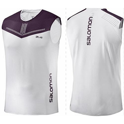 Salomon S-Lab Sense Tank (ferfi) ujjatlan futopolo (feher-padlizsan) L40217300