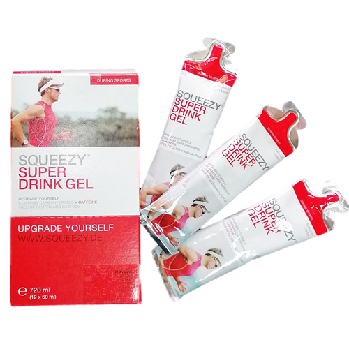 Squeezy koffeines super drink gel 12 x 60 ml 