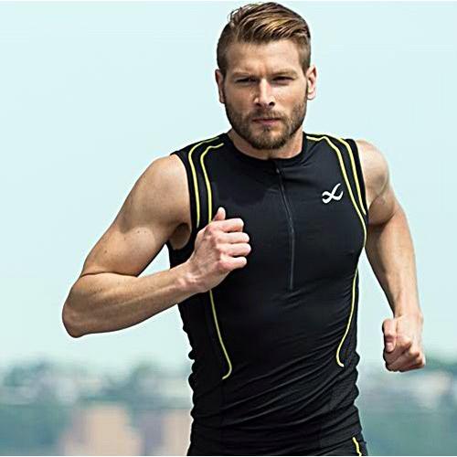 CW-X Ventilator WebTriathlon (férfi) top (fekete-sárga) 260055 760