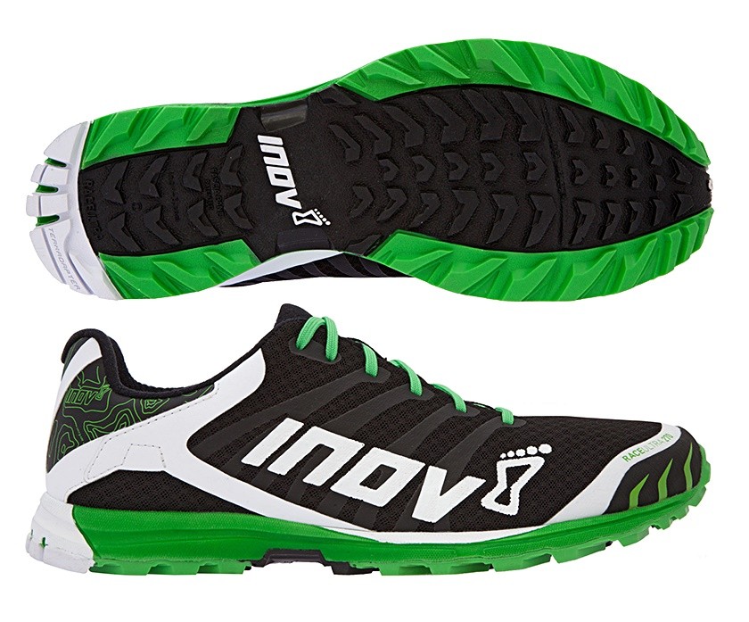 inov-8 Race Ultra 270 (férfi) ultrafutócipő (fekete-fehér-zöld) Standard fit